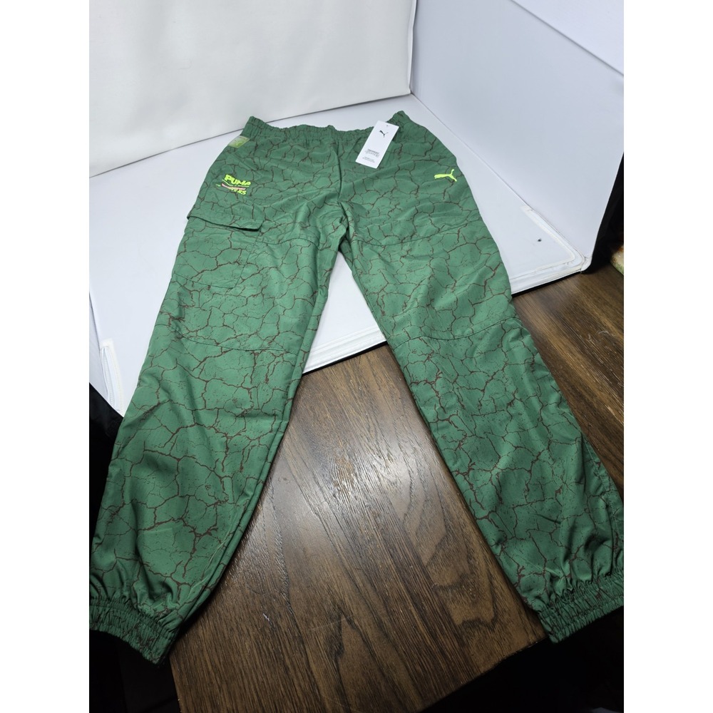 PUMA X Teenage Mutant Ninja Turtles Puma tech Relaxed Cargo Pants Mens Green L